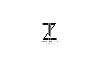 ZT TZ Abstract initial monogram letter alphabet logo design