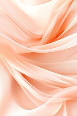 Obraz premium Soft peach fabric with elegant folds and gentle wavy patterns