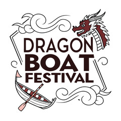 Dragon Boat Festival Concept Vector Illustration