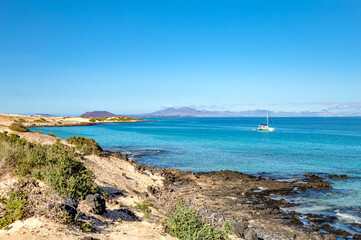 Fototapeta premium South coast of Island Fuerteventura, Canary Islands, Spain, Europe.