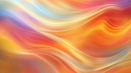 Obraz premium Abstract wavy background with vibrant orange yellow and blue color combinations