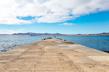 Boatspier, Island Fuerteventura, Canary Islands, Spain, Europe.