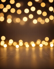  White glowing lights scattered on a surface