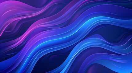 Abstract blue and purple background with curved shapes