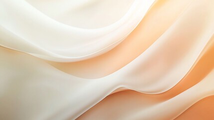 Abstract background with soft flowing waves and warm gradient color light