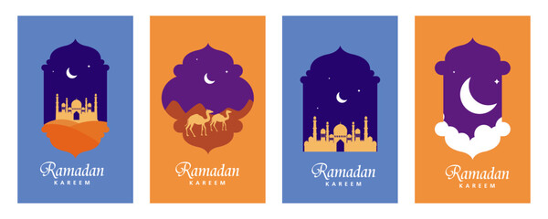 Obraz premium Ramadan Kareem Generous Ramadan greetings for Islam religious festival Eid with illuminated lamp