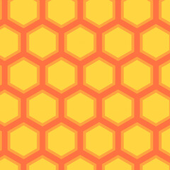 Seamless pattern with honeycombs
