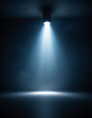 Spotlight effect in dark space