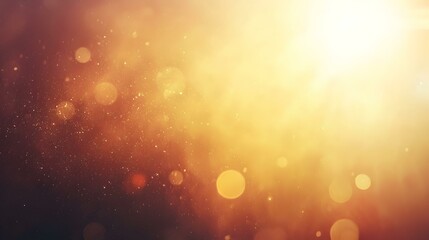 Golden bokeh lights and dust particles background.  Perfect for adding a warm, magical touch to your designs.