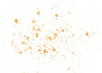 Ground coriander isolated on white, top view
