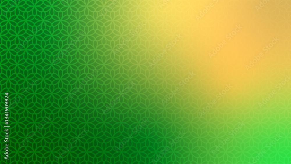 Poster green and yellow blurred texture with geometric pattern. green and yellow geometric abstract backgro