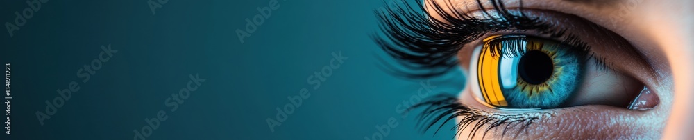 Leinwandbilder neurofocus visualization high-resolution macro eye insights revealing digital performance psychology