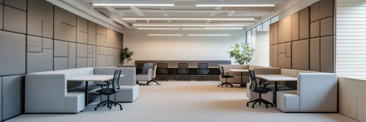 Modern Open-Plan Office Workspace