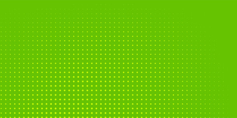 Dots halftone green color pattern gradient texture with technology digital background. Dots pop art comics with nature graphic  modern