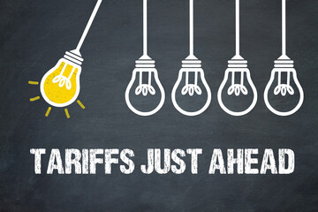 Fototapeta premium Tariffs just ahead 