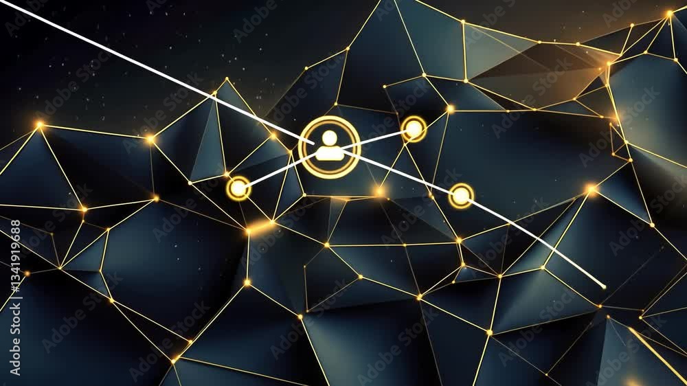 Poster abstract network connection visualization