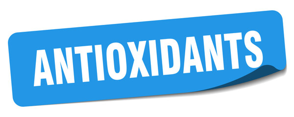 antioxidants sticker. antioxidants label