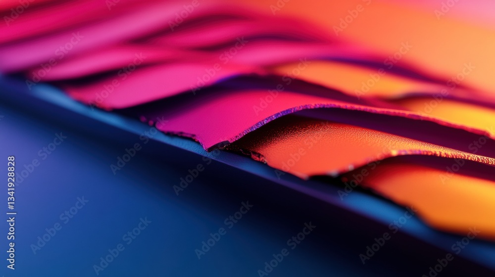 Poster Vibrant Digital Flow Gradient Aesthetic Exploring Immersive Color Dynamics in Next-Gen Visual Technology - Innovative Design Trend for Creative Industries