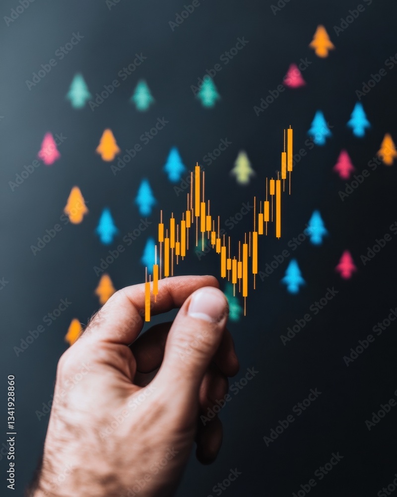 Poster Dynamic Financial Insights Precision Trading Analytics with Vibrant Data Visualization - Empowering Investors Through Innovative Market Pattern Recognition Technology