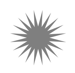 Grey star vector image