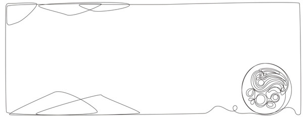 Line Art Spaghetti  Pasta Food Dinner Dish Continuous Line Art Sketch Illustration. One Line Italian Wheat Noodle Food Symbol. Abstract Minimalist Outline  Drawn Fresh cafe Menu Ingredient Symbol