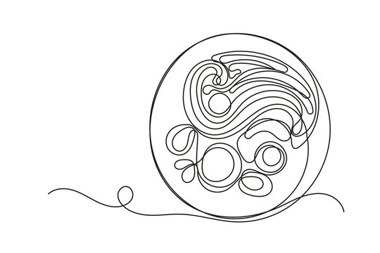 Line Art Spaghetti  Pasta Food Dinner Dish Continuous Line Art Sketch Illustration. One Line Italian Wheat Noodle Food Symbol. Abstract Minimalist Outline  Drawn Fresh cafe Menu Ingredient Symbol