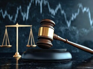 Judicial proceedings courtroom legal concept business environment close-up view justice and equity issues