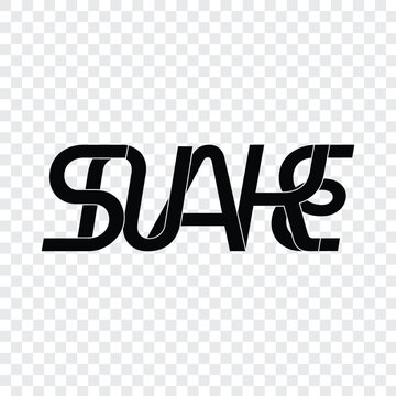 52 snake alphabet offset path logo