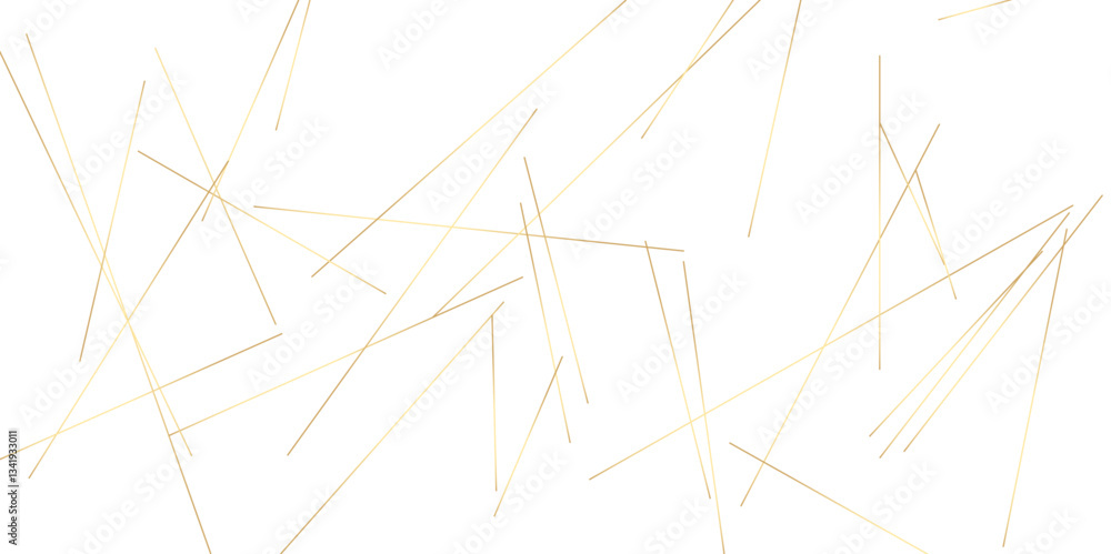 Wall mural abstract background with lines. golden lines on white paper. line wavy abstract vector technology li
