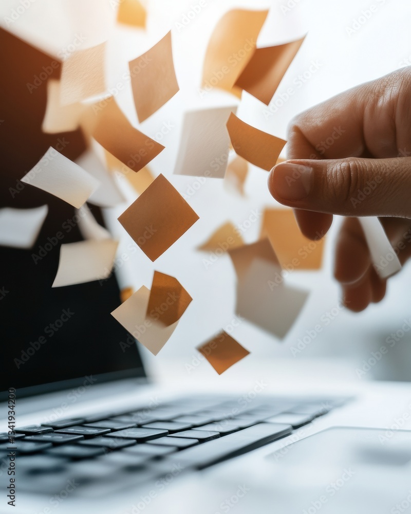 Poster Augmented Workflow Revolution Dynamic Digital File Management for Next-Gen Professionals Embracing Hybrid Productivity and Intelligent Information Systems