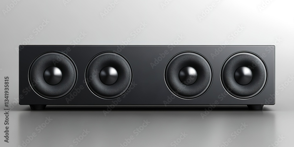 Aufkleber high-quality audio speaker with multiple drivers designed for exceptional sound performance in moder