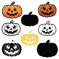halloween pumpkin set