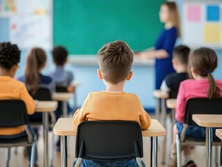 Engaging classroom learning school environment education session students focused teacher interaction interactive space