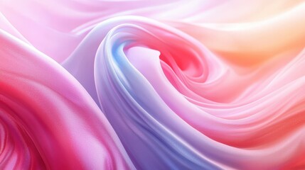 Abstract Flowing Pastel Fabric