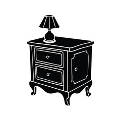 nightstand silhouette art