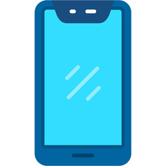 smartphone with blank screen