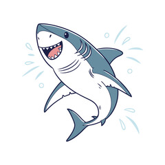 Clean and Simple Shark Vector Illustration