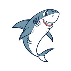 Clean and Simple Shark Vector Illustration
