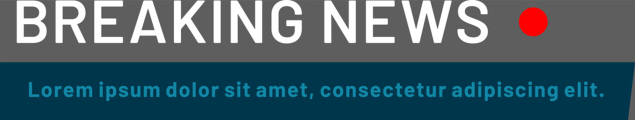 Live ticker displaying breaking news with lorem ipsum placeholder text, keeping the public informed about significant events as they unfold