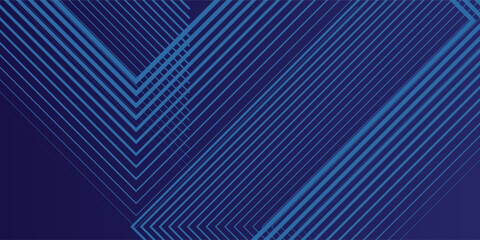 Naklejka premium Futuristic abstract background with overlap layer. Future technology concept. Modern geometric shapes lines design elements. Glowing blue lines modern blue background