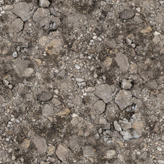 dirt  and stones road in the ground
