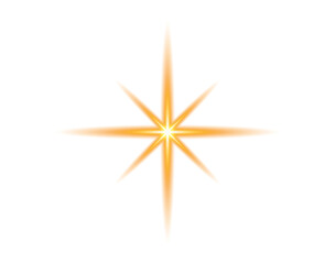 Obraz premium Shining Sunburst with Transparent Background