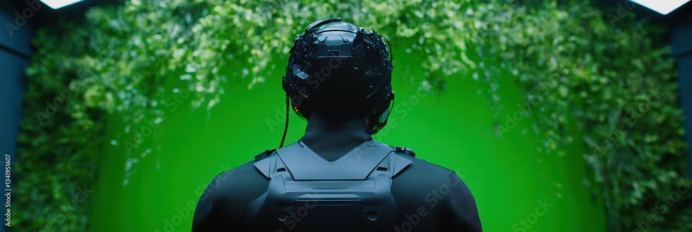 Leinwandbilder immersive xr experience next-gen performance capture in high-tech green screen studio - cutting-edge