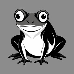 frog on a white background