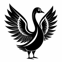 black swan vector