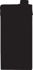 vector silhouette of a cardboard drink box