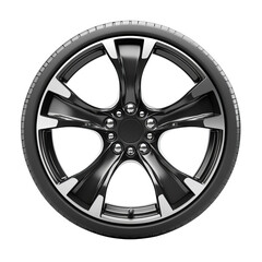 Obraz premium Modern alloy car disc, transparent background
