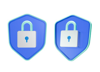 A set of blue padlock icons