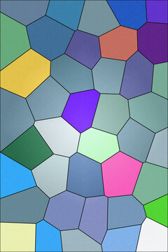Colorful geometric mosaic illustration