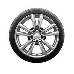 Obraz premium Modern alloy car disc, transparent background